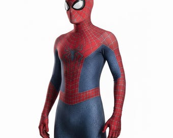 Spider Human Cosplay Full Body suit Hood Detachable Kids and Adult Size