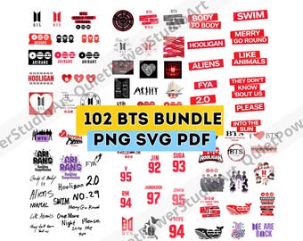 BTS Arirang 102 Stickers | BTS Arirang World Tour 2026 png, pdf, SVG Bundle | Digital Download