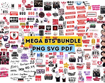 Kpop World Tour 2026 Mega Bundle (png, pdf, svg) Fan Art Designs, Kpop Inspired Svg Files for Cricut, Digital Download