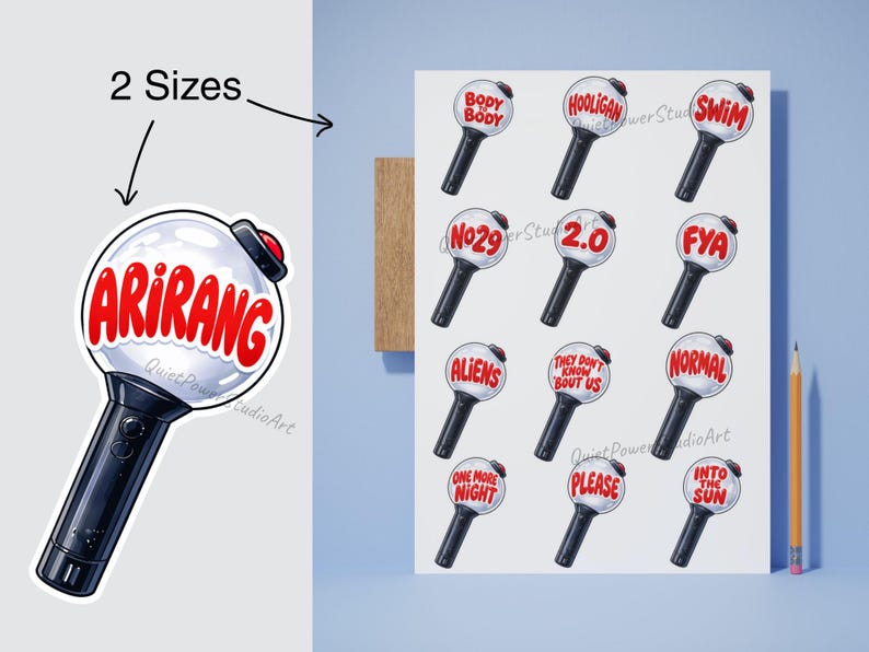 Ariyan Sticker BTS Arirang Sticker Sheet Printable | K-pop Journal Stickers | BTS Bomb ...