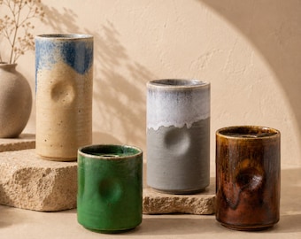 Handmade Ceramic Travel Mug with Sip Lid, Coffee Tumbler, Ceramic To Go Mug, Handmade Pottery Cup, Coffee Lover Gift