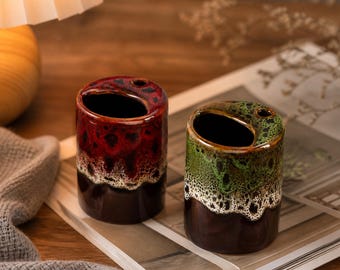 Handmade Ceramic Travel Cup, Pottery To Go Coffee Mug, 10.8 oz Ceramic Tumbler, Gift for Coffee Lovers