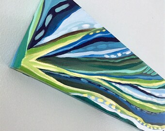 Seagrass. abstract, acrylic painting on wrapped canvas.