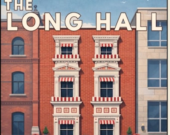Long Hall Dublin, Irish Pub Decor, Irish Pub Wall Art, Dublin Gift, Ireland Gift