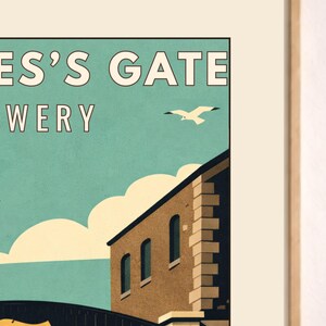 Guinness Brewery Dublin, Irish Pub Decor, Irish Pub Wall Art, Dublin Gift, Ireland Heritage Gift image 2