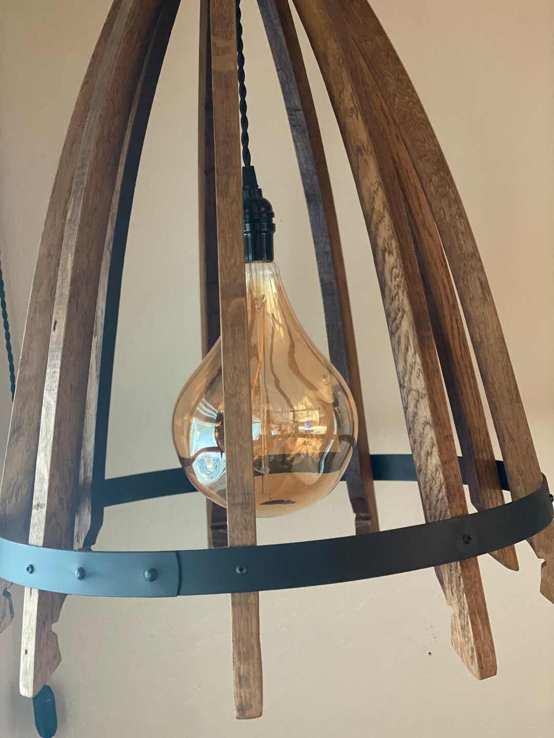 Handcrafted Wine Barrel Chandelier - Etsy