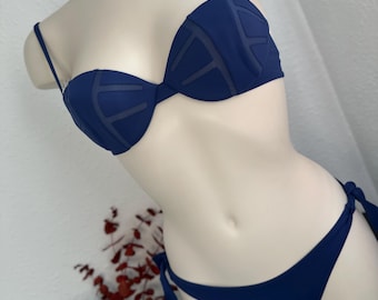 Luxury Blue La Perla Designer Bikini Set