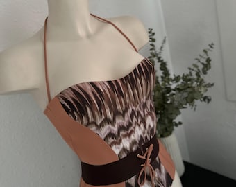 La Perla One Piece Swimsuit – Structured Designer Corset Style Belted Swimsuit