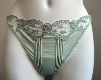 La Perla Silk Embroidered Thong