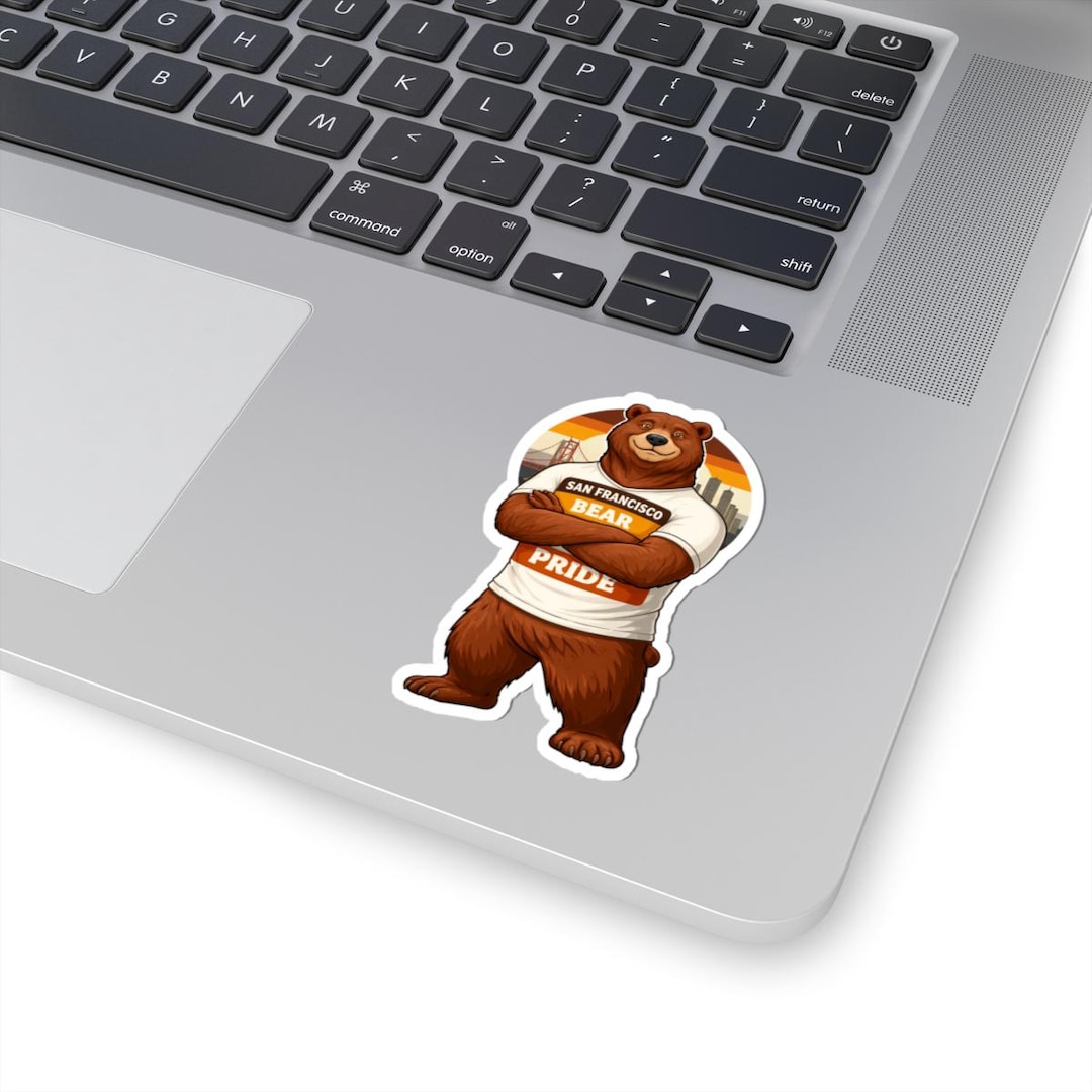 Sf Pride Sticker Sticker San Francisco Bear Pride, Gay Bear Gift, Retro SF Design, 3 ...