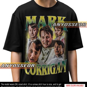 Mark Corrigan Shirt Collage Graphic Tee – Vintage 90s Bootleg Rap Shirt SR272
