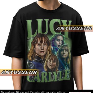 Camiseta gráfica de Lucy Carlyle de edición limitada, regalo, camiseta vintage de los 90, unisex, estilo pirata, retro, SR049