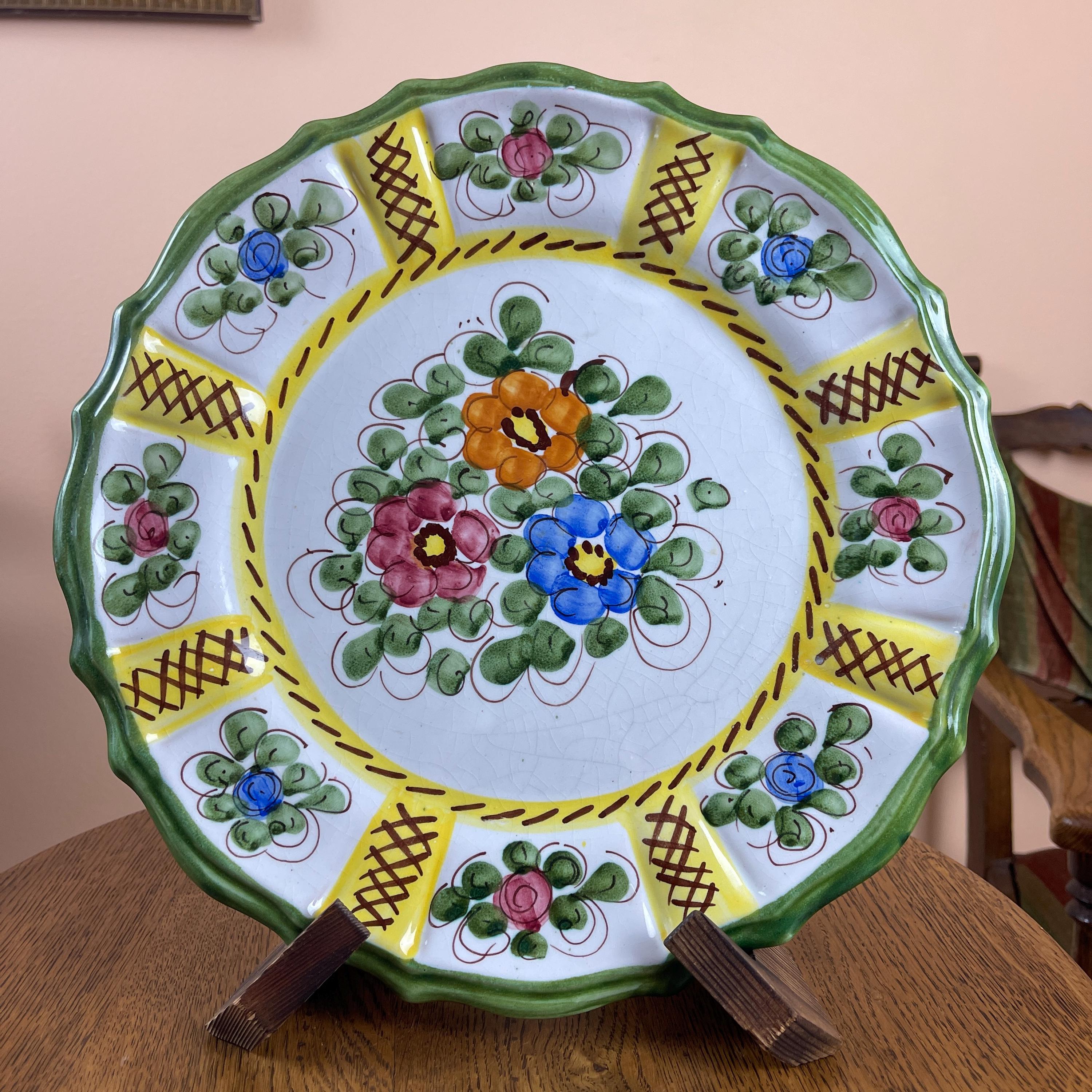 Italian Pottery Wall Plate - Etsy