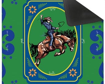 MINI Western Green Travel Mahjong Mat