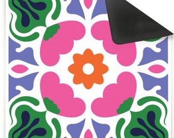 MINI Pink Tulip Travel Mahjong Mat