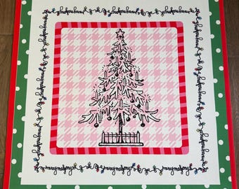 Merry Mahjong Christmas Mat