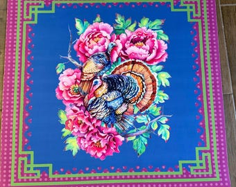 Thanksgiving Turkey Floral Mat – Fall Harvest Table Decor
