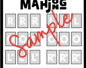 Solo Mahjong Game with Instructions (Digital Download)