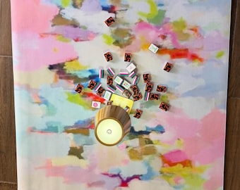 PREORDER MINI Pastel Watercolor Travel Mahjong Mat