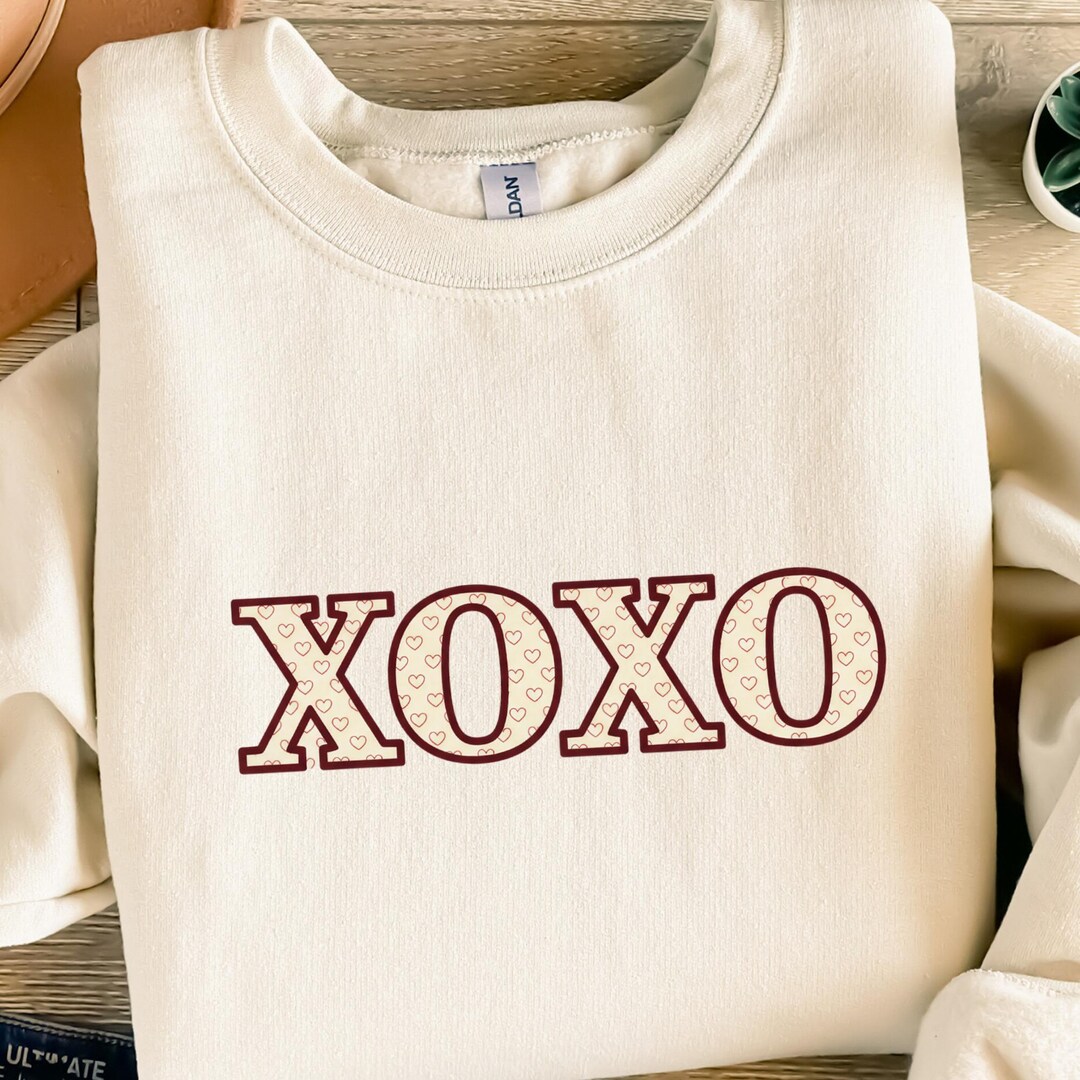 XOXO Hearts SVG PNG Digital Download, Valentine's Day Love Cut File ...