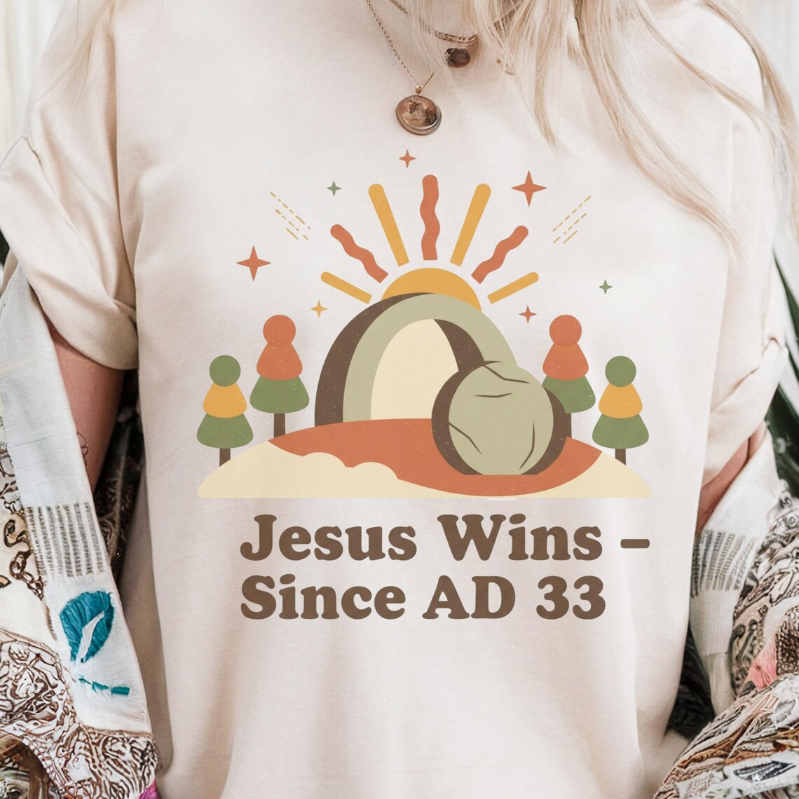 Jesus Wins Since AD 33 SVG PNG, Easter Resurrection Christian Digital ...