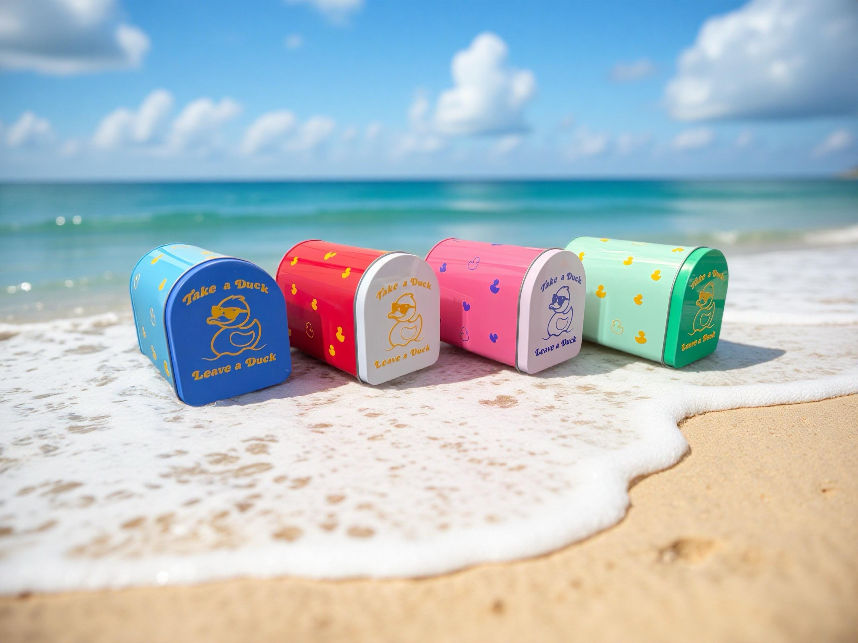 Magnetic Duck Mailbox For Cruise Cabin Doors & Fridges - Mini Message Holder With Movable Flag