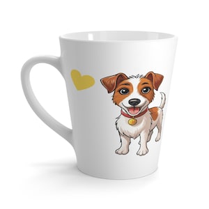 Può includere: Una tazza di ceramica bianca con manico nero e la scritta "But First, Coffee" in nero, in grassetto. La tazza è appoggiata su una superficie di legno.