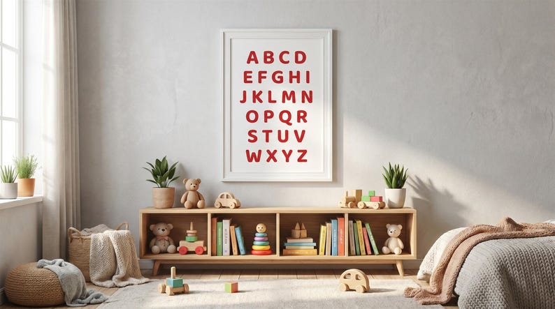 Printable Alphabet Letters A-Z PDF, Uppercase Capital Letters ...
