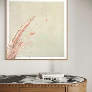 Fine Art Print Sage Grey Rose | Sage Green Wall Art | Giclee | Neutral Wall Art | Japandi Decor | Abstract Art Print | Wanddeko Schlafzimmer