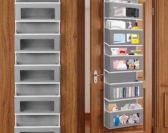 Heavy Duty Over Door Organizer | 5 Large Pockets Storage for Closet, Dorm