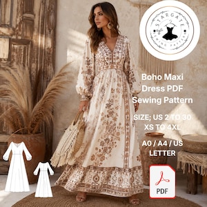 etsy boho maxi dress Boho Maxi Dress