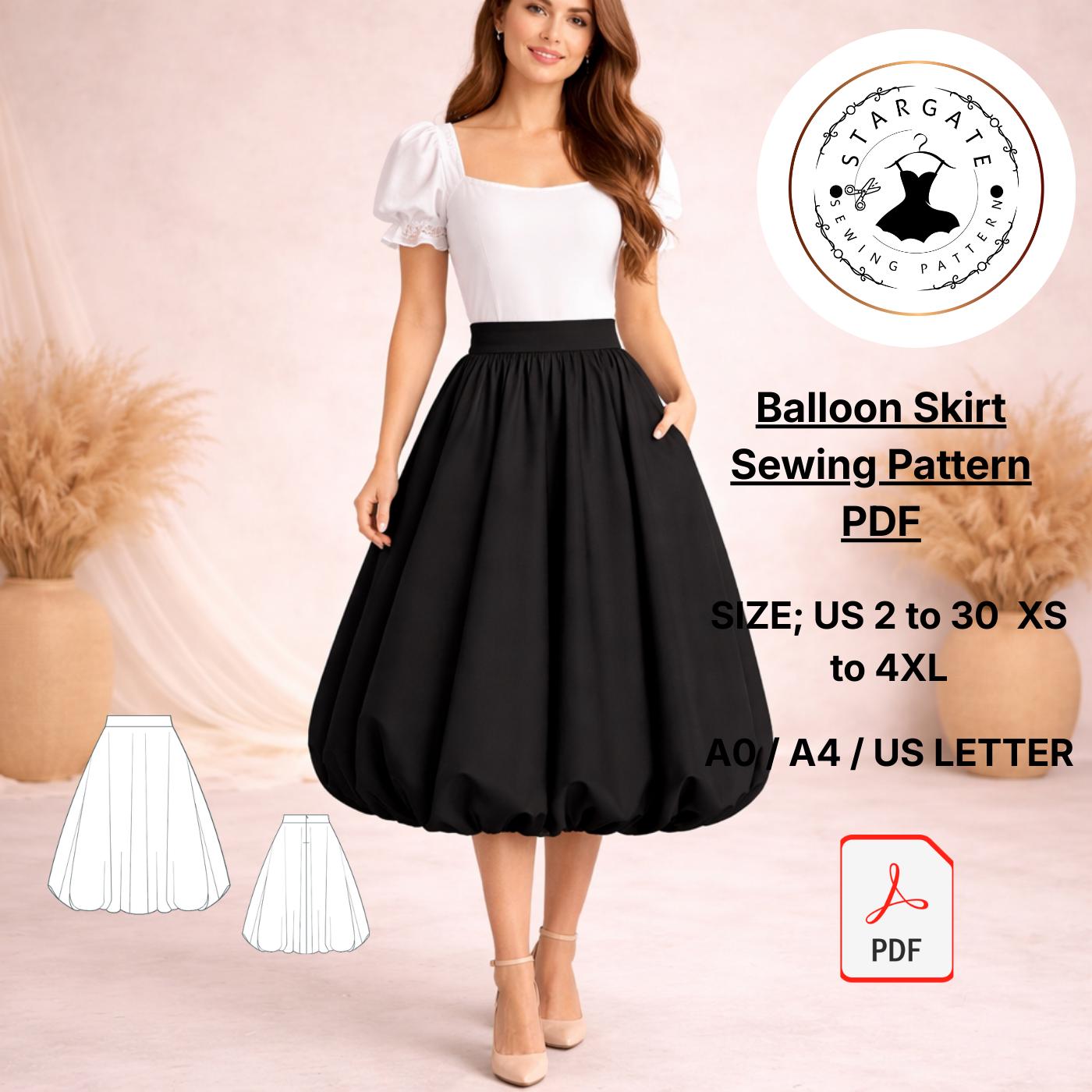 Balloon Midi Skirt - Etsy Balloon Midi Skirt - Etsy