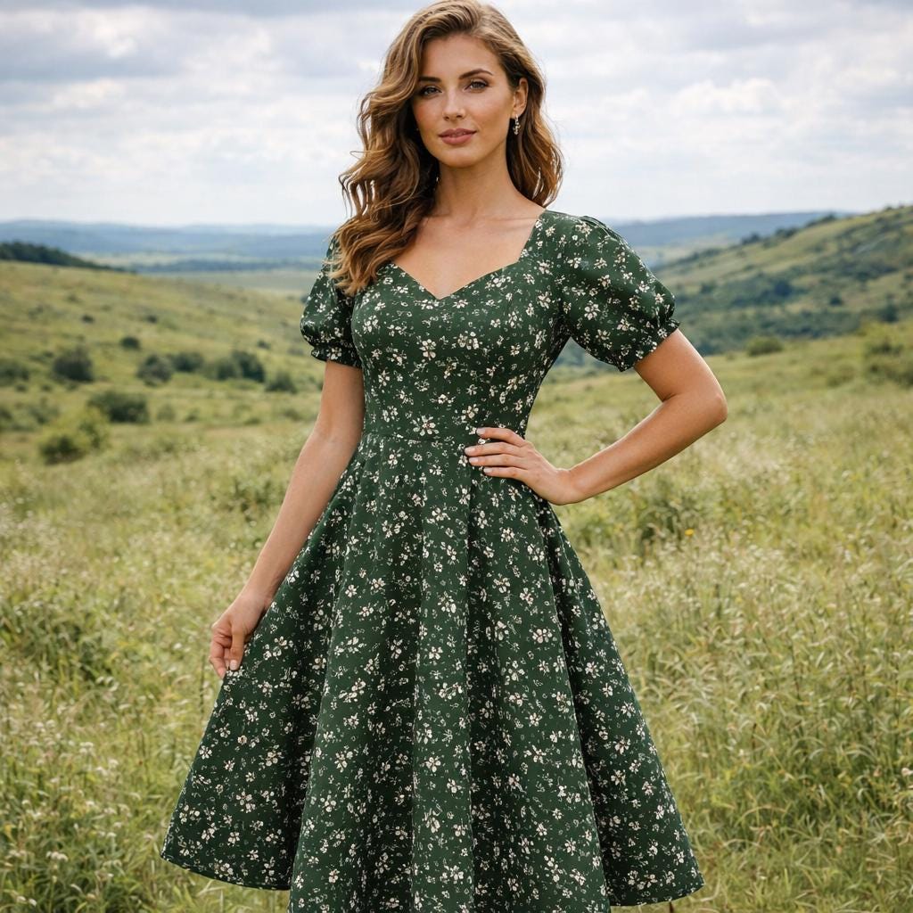 green dress pattern Azazie Keyla