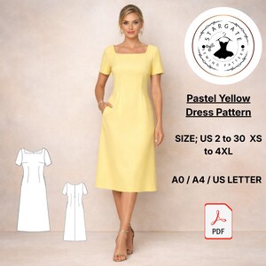 knee length dresses for ladies Force of Habit Midi Dress Yellow main image 0