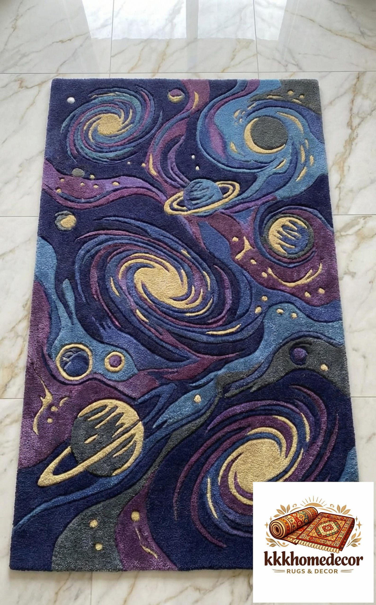 Galaxy Rug Texture 3D Textured Galaxy Rug | Hand-tufted Space Area Rug - Etsy