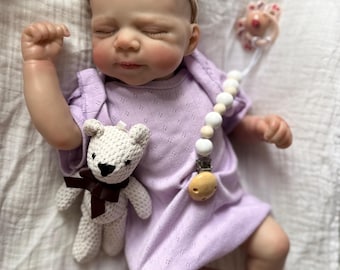 Muñeca reborn - cuerpo de tela y extremidades de vinilo suave - juguete - perfecto para tu hijo como juguete