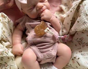 Muñeca bebé reborn - Cuerpo de silicona completa - Boca abierta