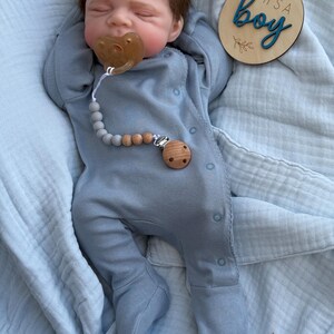 Boy -Reborn baby doll- Full silicone body - Doll - Floppy and squishy 7 lbs with Hair- Free shipping image 5
