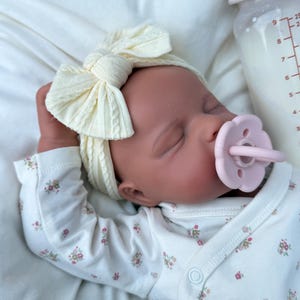 Reborn baby doll- Full silicone body - floppy- soft - open mouth. Adorable doll image 5