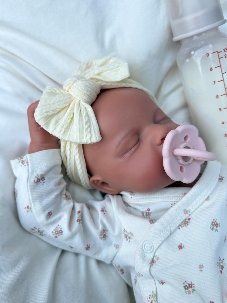 Reborn baby doll- Full silicone body - floppy- soft - open mouth. Adorable doll image 5