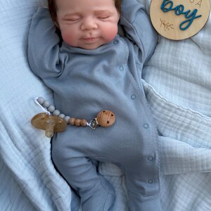 Boy -Reborn baby doll- Full silicone body - Doll - Floppy and squishy 7 lbs with Hair- Free shipping image 6