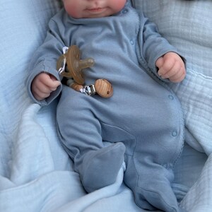 Boy -Reborn baby doll- Full silicone body - Doll - Floppy and squishy 7 lbs with Hair- Free shipping image 7