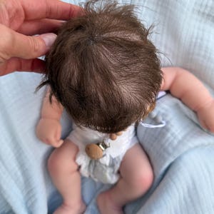 Boy -Reborn baby doll- Full silicone body - Doll - Floppy and squishy 7 lbs with Hair- Free shipping image 10