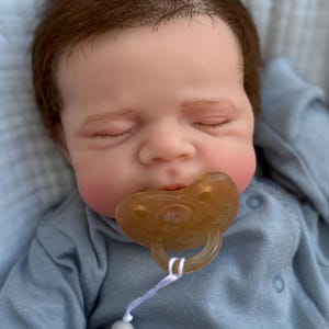 Boy -Reborn baby doll- Full silicone body - Doll - Floppy and squishy 7 lbs with Hair- Free shipping image 3