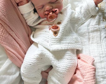 Muñeca bebé reborn - Cuerpo de silicona completa - Muñeca - Flexible y blandita - 2,7 kg