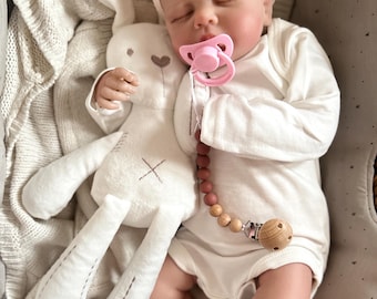 Muñeca reborn - cuerpo de tela y extremidades de vinilo suave - juguete - perfecto para tu hijo como juguete