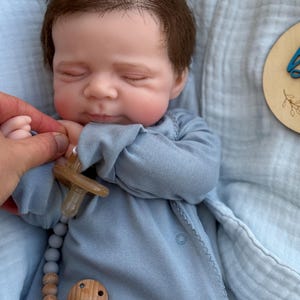 Boy -Reborn baby doll- Full silicone body - Doll - Floppy and squishy 7 lbs with Hair- Free shipping image 2