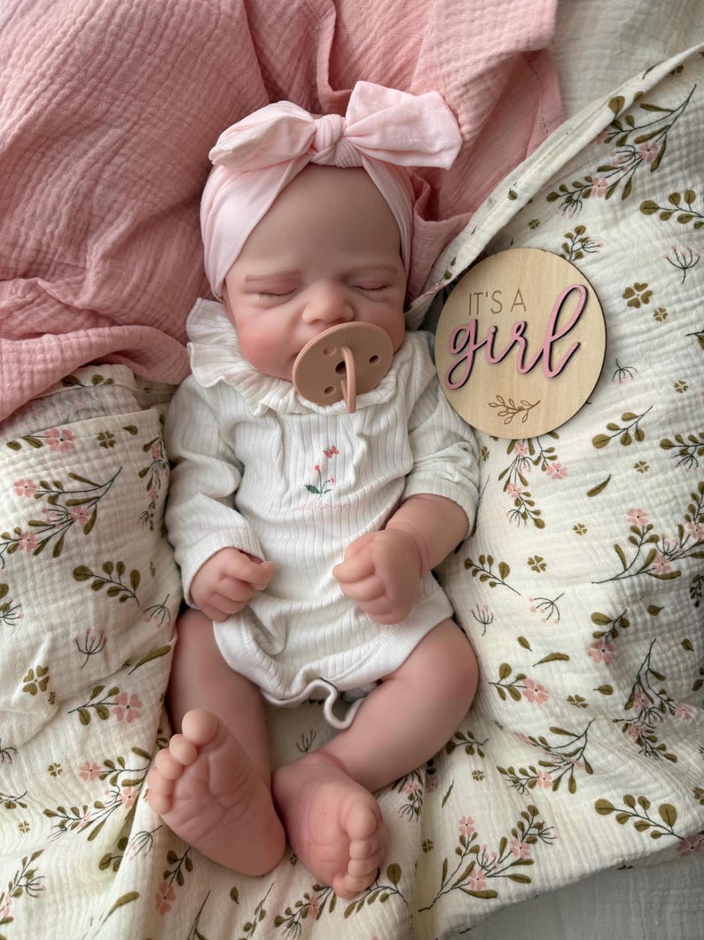 Reborn baby doll- Full silicone body - Doll - Floppy and squishy image 6