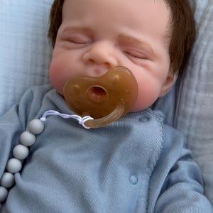 Boy -Reborn baby doll- Full silicone body - Doll - Floppy and squishy 7 lbs with Hair- Free shipping image 9