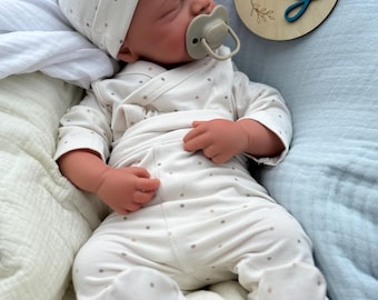 Boy -Reborn baby doll- Full silicone body - Doll - Floppy and squishy 6lbs